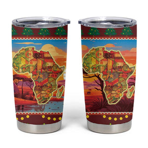 African Christmas Tumbler Cup Afro Heritage and Celebrated