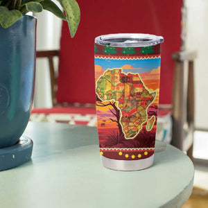 African Christmas Tumbler Cup Afro Heritage and Celebrated