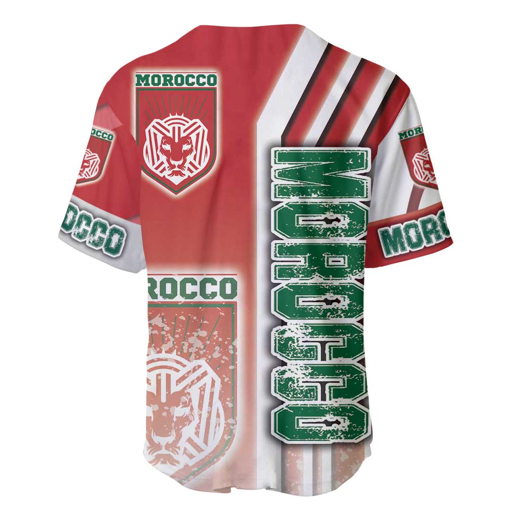 Morocco Soccer Baseball Jersey Atlas Lions Football - Road To Champion