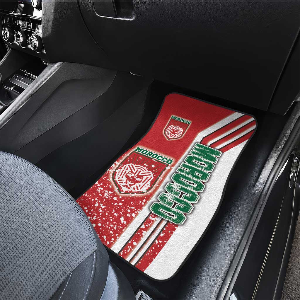 Morocco Soccer Car Mats Atlas Lions Football - Road To Champion