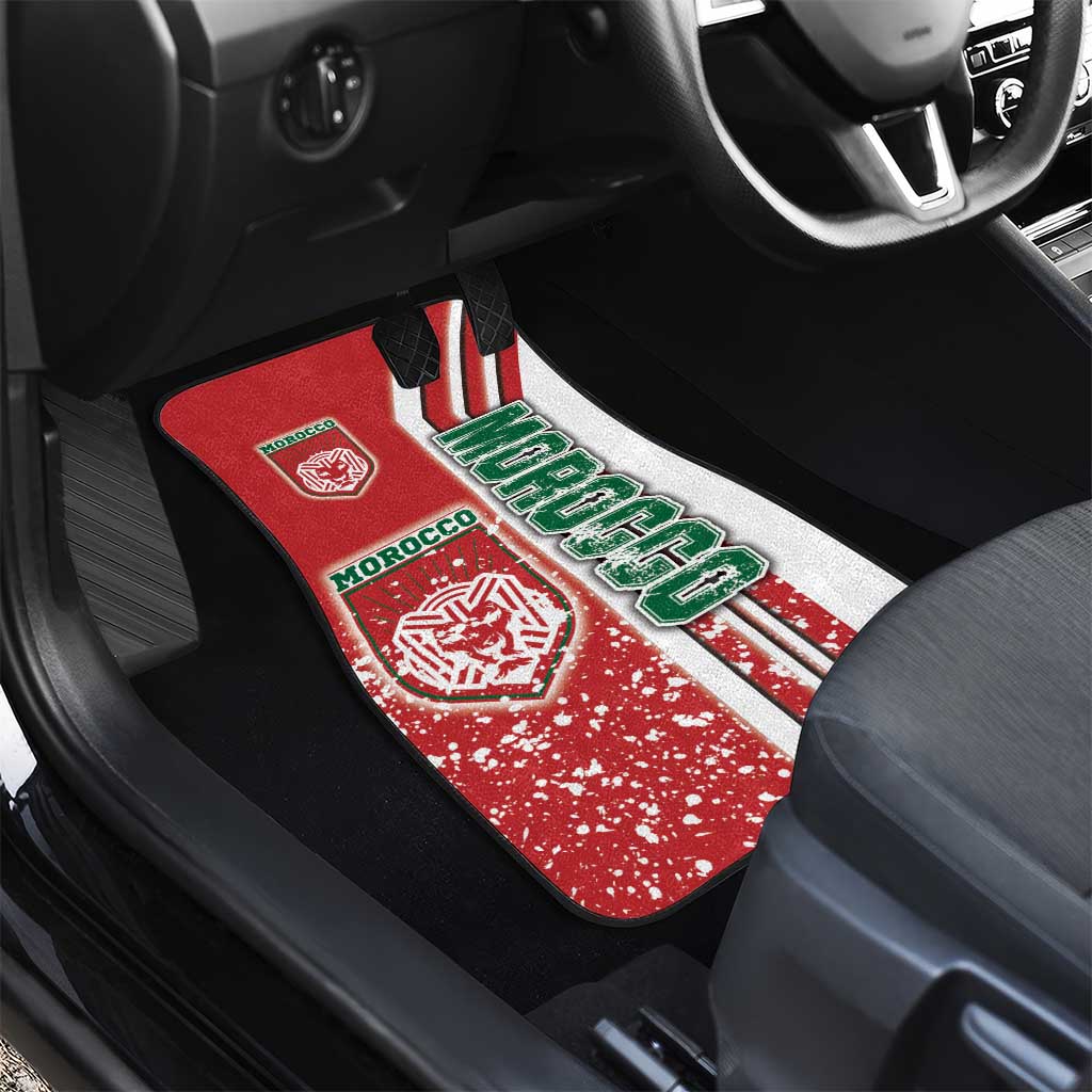 Morocco Soccer Car Mats Atlas Lions Football - Road To Champion