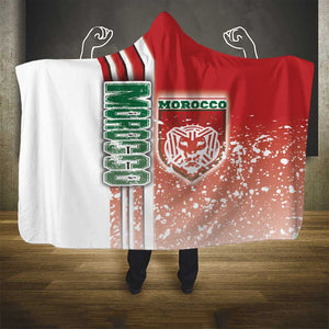 Morocco Soccer Hooded Blanket Atlas Lions Football - Road To Champion