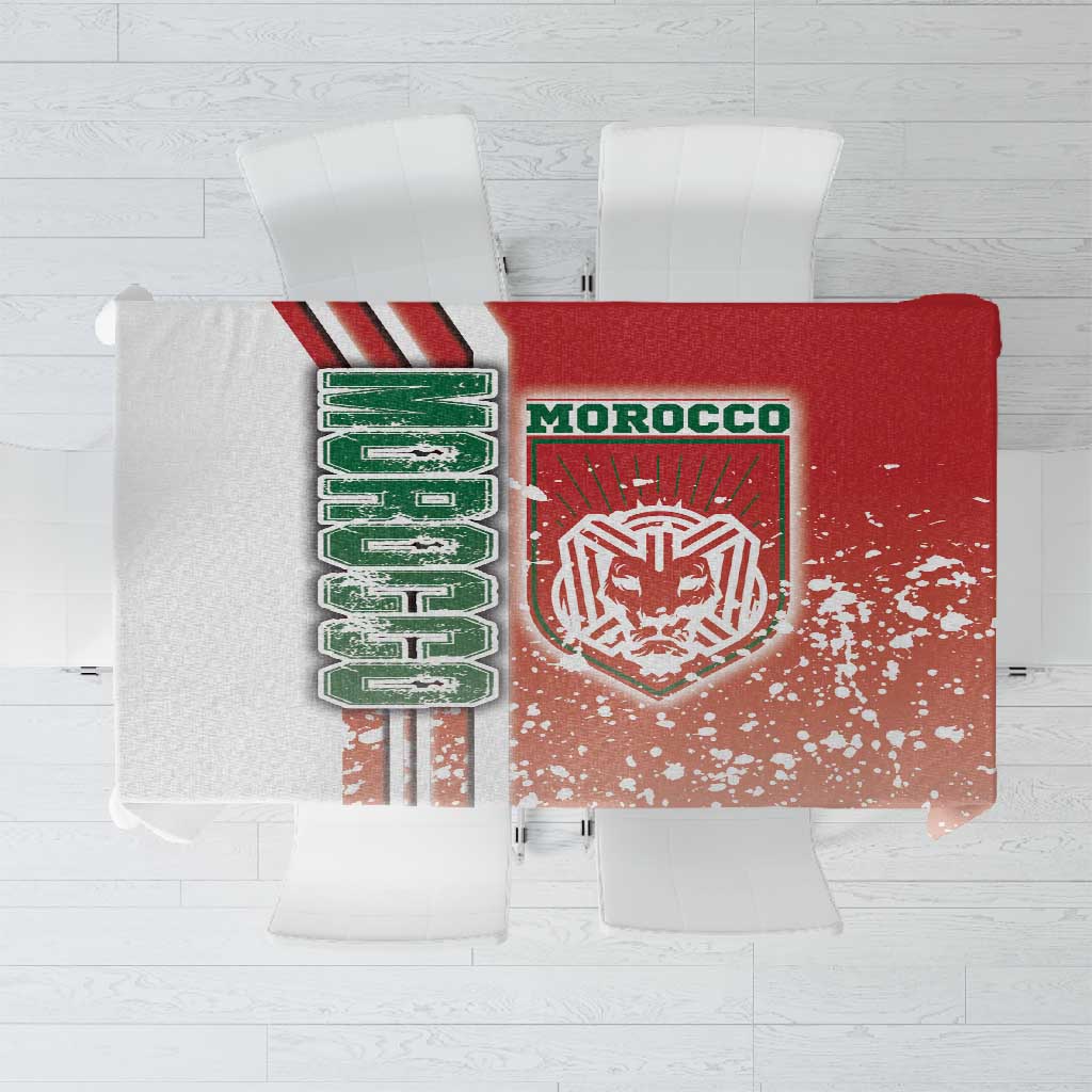 Morocco Soccer Tablecloth Atlas Lions Football - Road To Champion