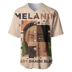 Melanin Every Shade Slays Baseball Jersey Afro Women