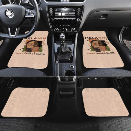 Melanin Every Shade Slays Car Mats Afro Women
