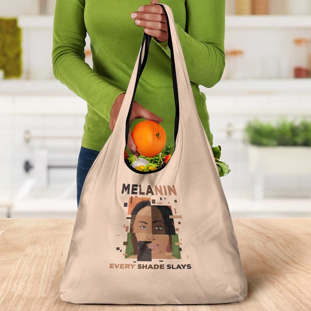 Melanin Every Shade Slays Grocery Bag Afro Women
