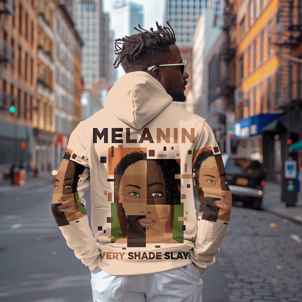 Melanin Every Shade Slays Hoodie Afro Women