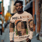 Melanin Every Shade Slays Long Sleeve Shirt Afro Women