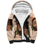Melanin Every Shade Slays Sherpa Hoodie Afro Women