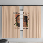 Melanin Every Shade Slays Window Curtain Afro Women