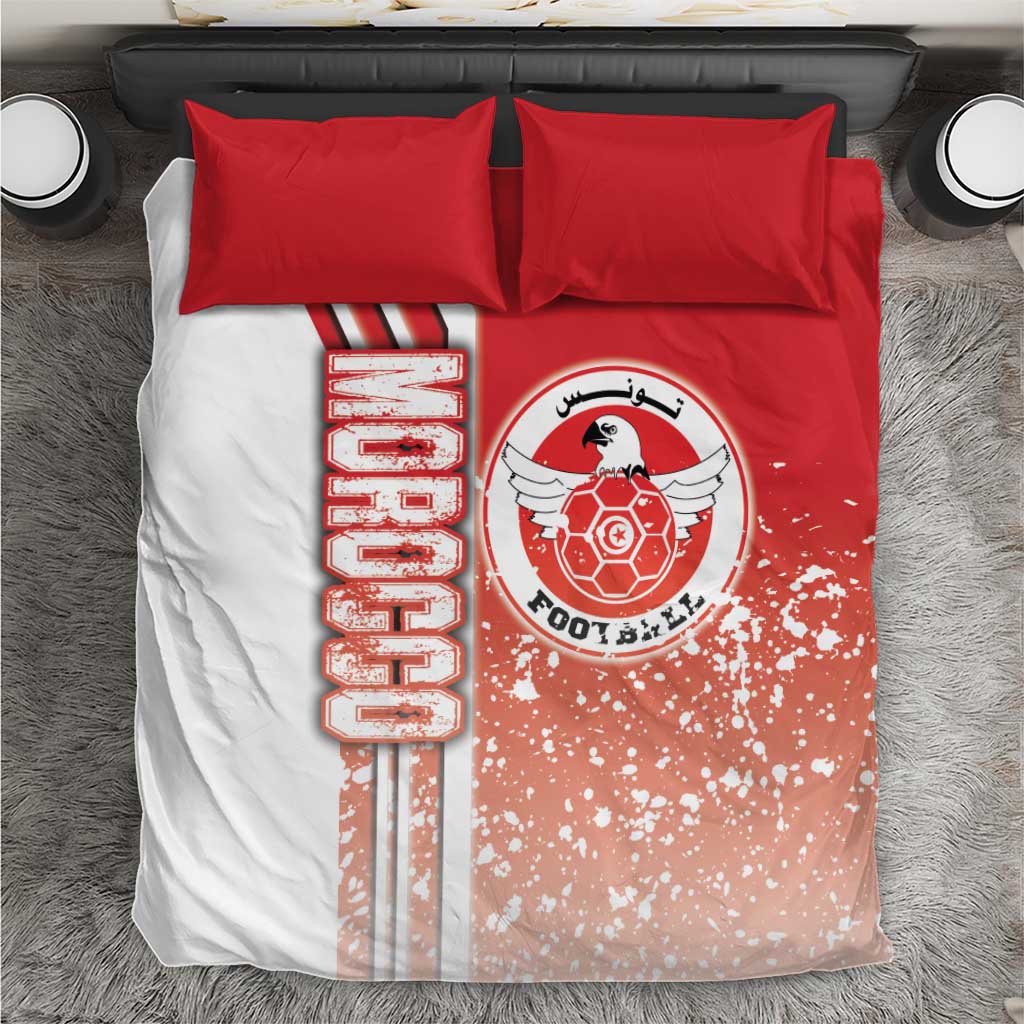 Tunisia Soccer Bedding Set Eagles of Carthage Football - Road To Champion