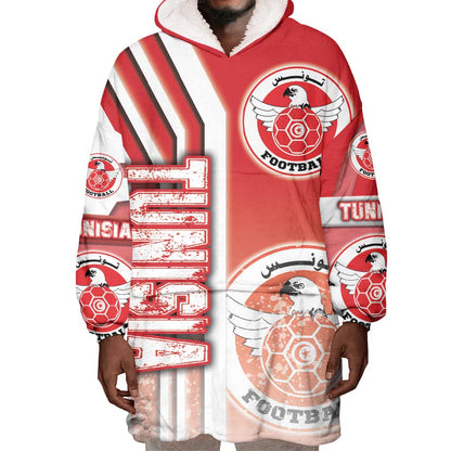 Tunisia Soccer Wearable Blanket Hoodie Eagles of Carthage Football - Road To Champion