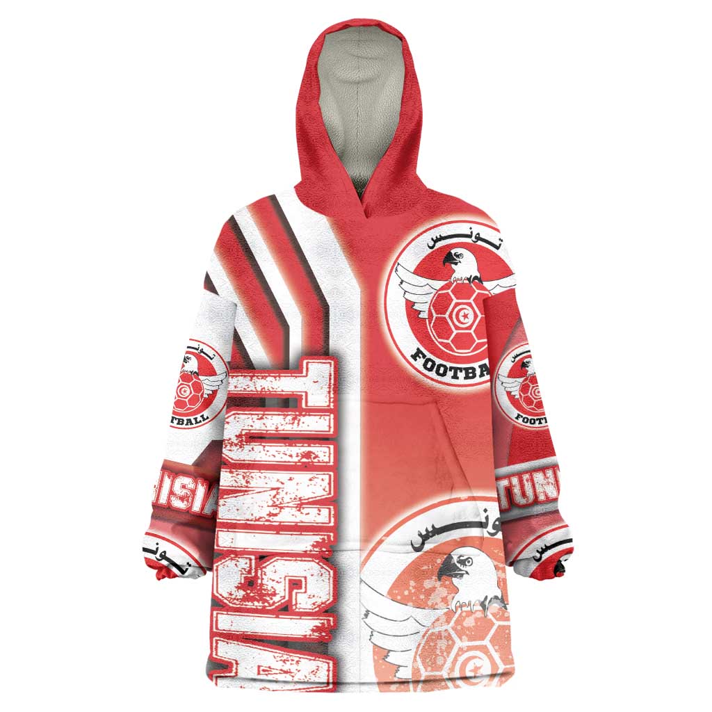 Tunisia Soccer Wearable Blanket Hoodie Eagles of Carthage Football - Road To Champion