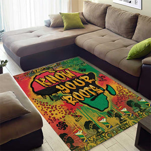 Africa Map Graffiti Area Rug Know You Roots Art Style