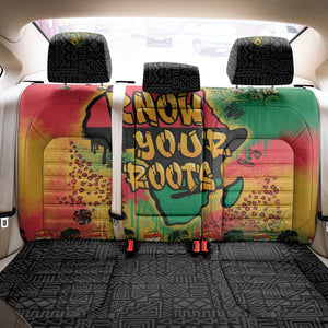 Africa Map Graffiti Back Car Seat Cover Know You Roots Art Style