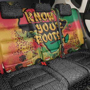 Africa Map Graffiti Back Car Seat Cover Know You Roots Art Style