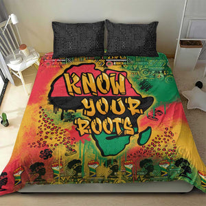 Africa Map Graffiti Bedding Set Know You Roots Art Style