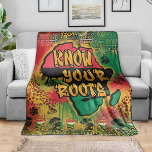 Africa Map Graffiti Blanket Know You Roots Art Style