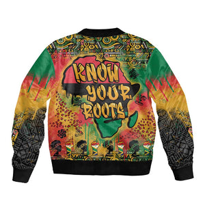Africa Map Graffiti Bomber Jacket Know You Roots Art Style