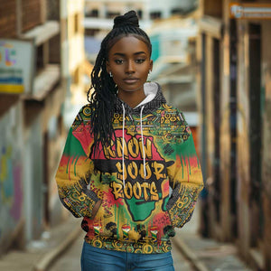 Africa Map Graffiti Hoodie Know You Roots Art Style