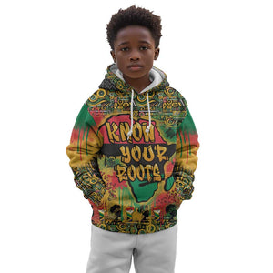 Africa Map Graffiti Kid Hoodie Know You Roots Art Style