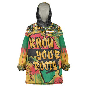 Africa Map Graffiti Kid Wearable Blanket Hoodie Know You Roots Art Style