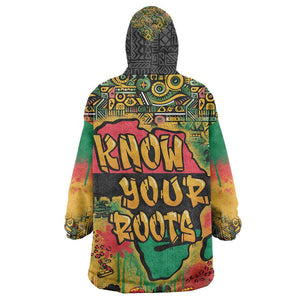 Africa Map Graffiti Kid Wearable Blanket Hoodie Know You Roots Art Style