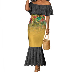 Africa Map Graffiti Mermaid Dress Know You Roots Art Style