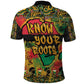 Africa Map Graffiti Polo Shirt Know You Roots Art Style