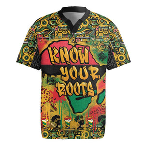 Africa Map Graffiti Rugby Jersey Know You Roots Art Style