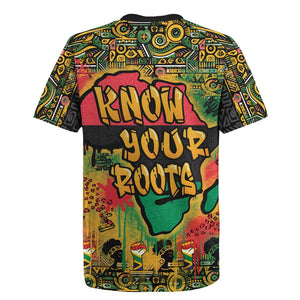 Africa Map Graffiti Rugby Jersey Know You Roots Art Style