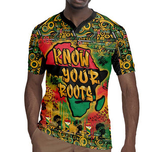 Africa Map Graffiti Rugby Jersey Know You Roots Art Style