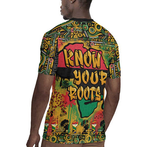 Africa Map Graffiti Rugby Jersey Know You Roots Art Style