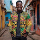 Africa Map Graffiti Sleeve Zip Bomber Jacket Know You Roots Art Style