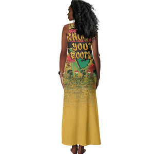 Africa Map Graffiti Tank Maxi Dress Know You Roots Art Style