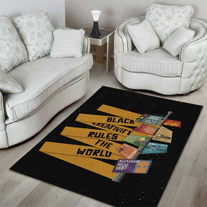 African Creativity Area Rug Black Creativity Rules The World