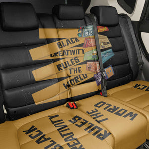 African Creativity Back Car Seat Cover Black Creativity Rules The World