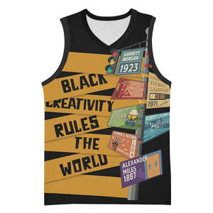 African Creativity Basketball Jersey Black Creativity Rules The World DT03