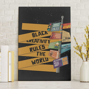 African Creativity Canvas Wall Art Black Creativity Rules The World