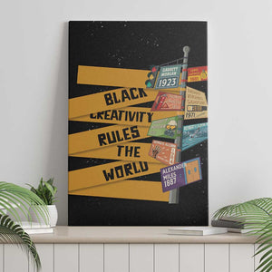 African Creativity Canvas Wall Art Black Creativity Rules The World