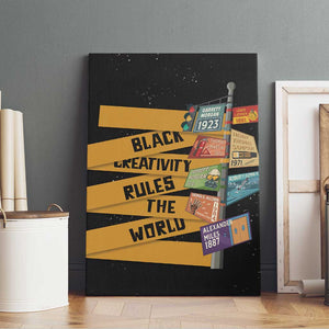 African Creativity Canvas Wall Art Black Creativity Rules The World