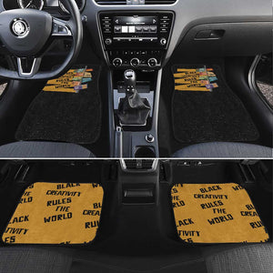 African Creativity Car Mats Black Creativity Rules The World