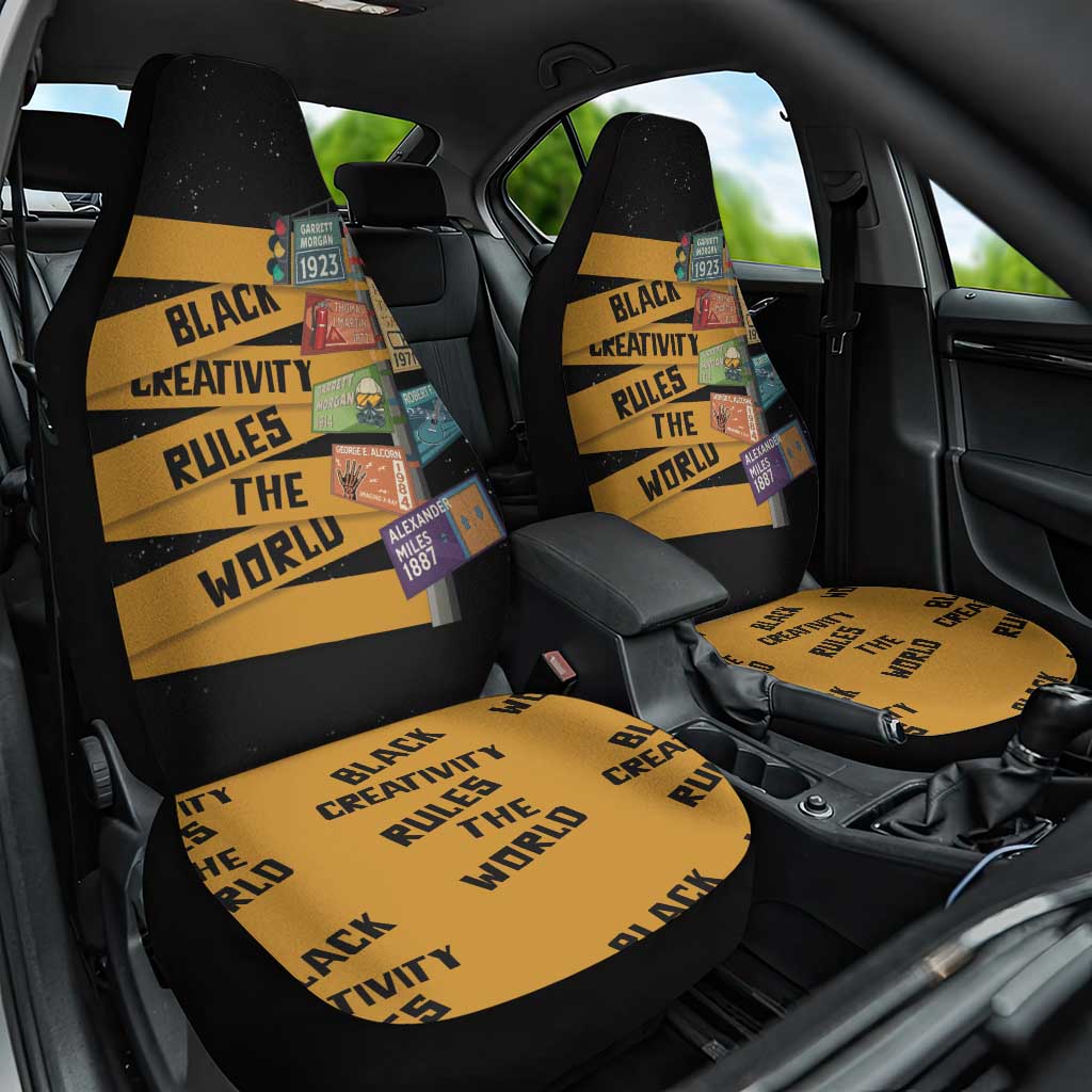 African Creativity Car Seat Cover Black Creativity Rules The World