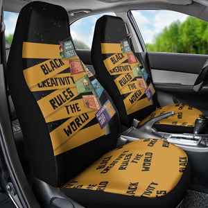 African Creativity Car Seat Cover Black Creativity Rules The World