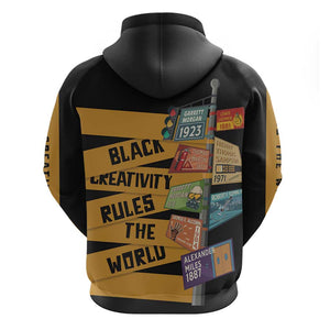 African Creativity Hoodie Black Creativity Rules The World