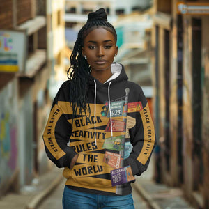 African Creativity Hoodie Black Creativity Rules The World