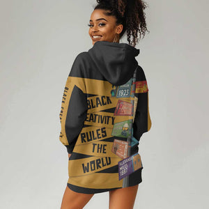 African Creativity Hoodie Dress Black Creativity Rules The World