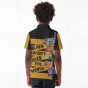 African Creativity Kid Polo Shirt Black Creativity Rules The World