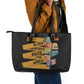 African Creativity Leather Tote Bag Black Creativity Rules The World