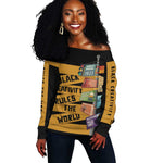 African Creativity Off Shoulder Sweater Black Creativity Rules The World